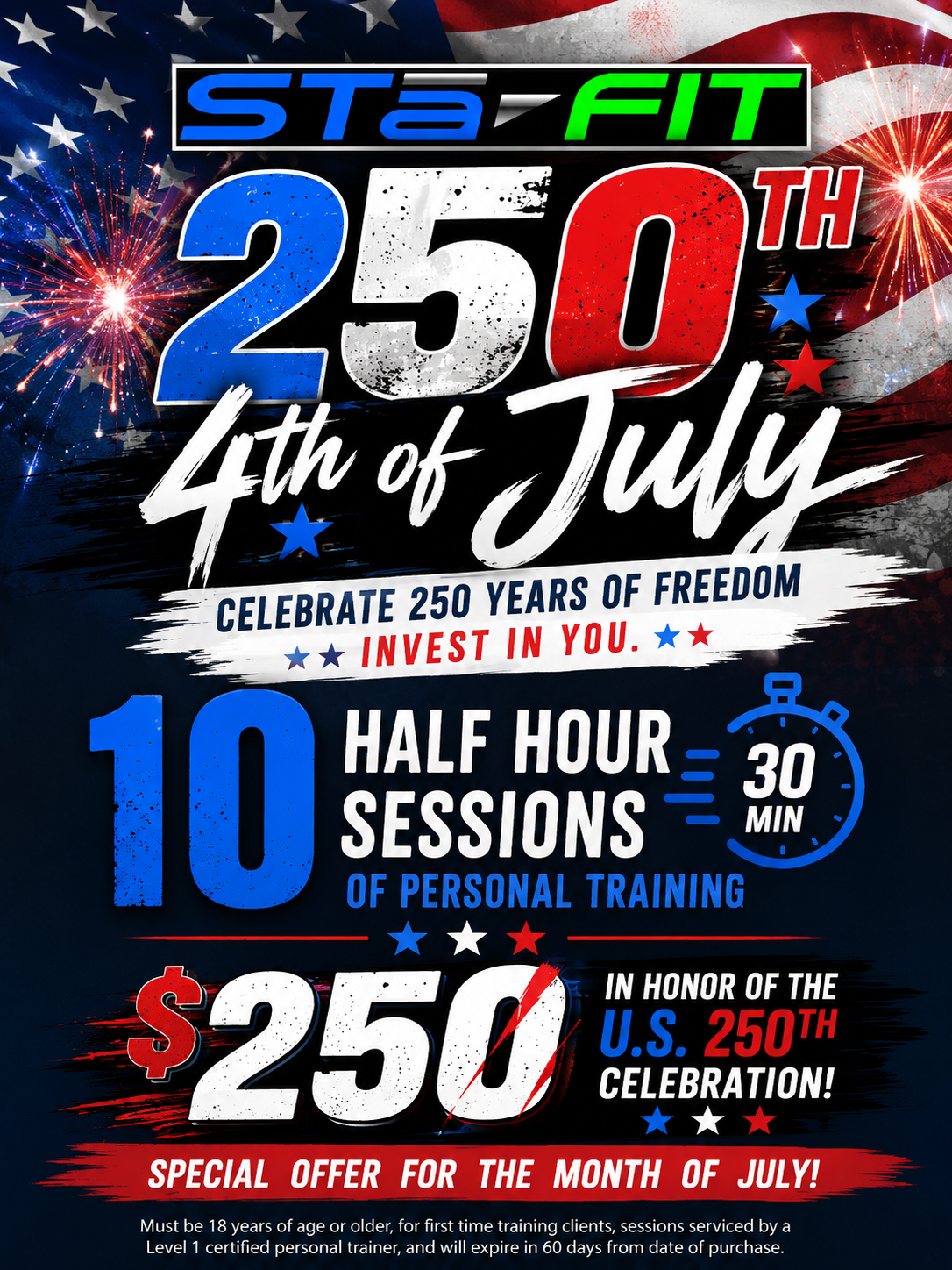 july pt half hour 250